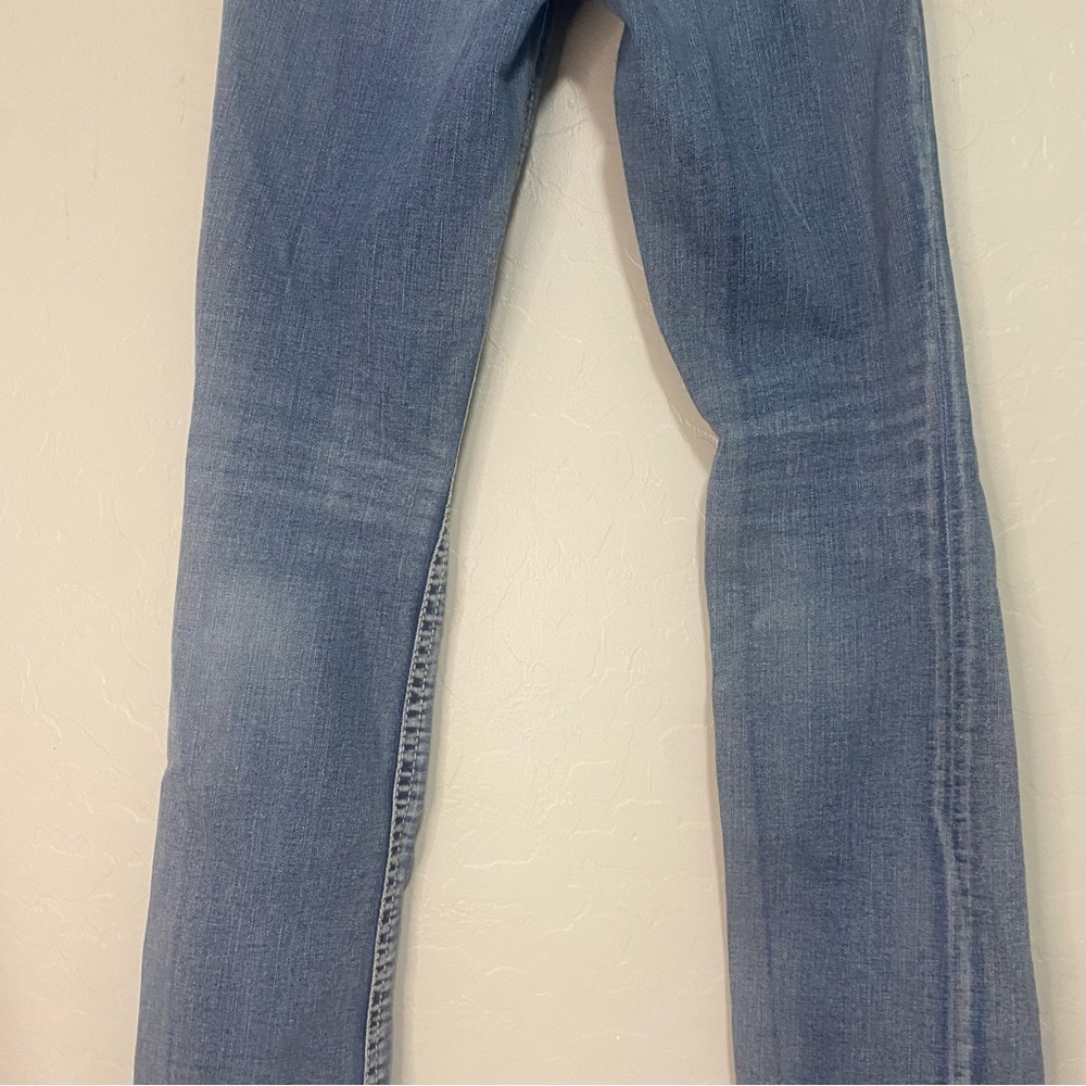 Express Barely Boot Stella Low Rise Medium Wash D… - image 6